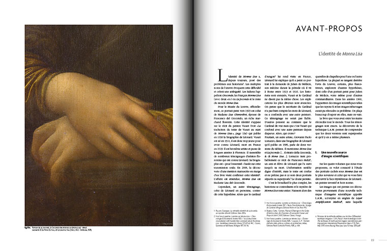 Infographiste Freelance - Mise en page de livre d'art sur Léonard de Vinci