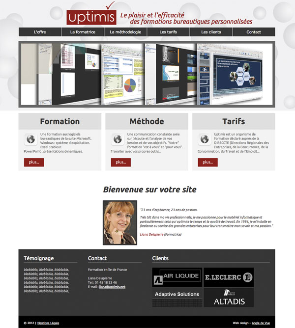 infographiste site web