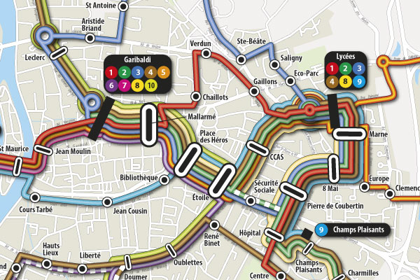 Infographiste Freelance - Cartographie ligne de bus