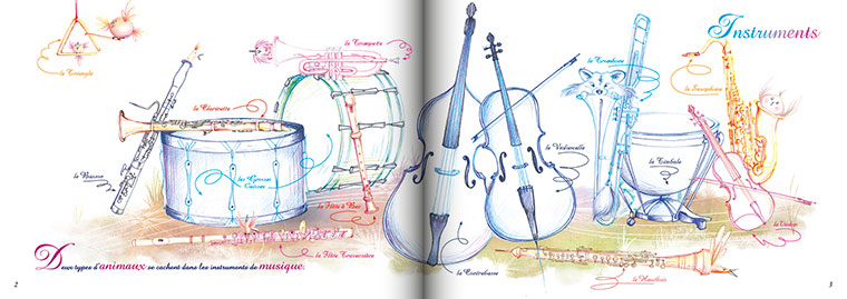 Infographiste Freelance - conception création de livre jeunesse sur la musique