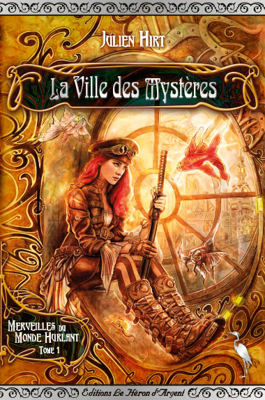 Infographiste Freelance - création couverture de livre jeunesse collection imaginaire fantasy steampunk