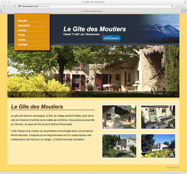 Infographiste Freelance - Creation de site internet pour du tourisme