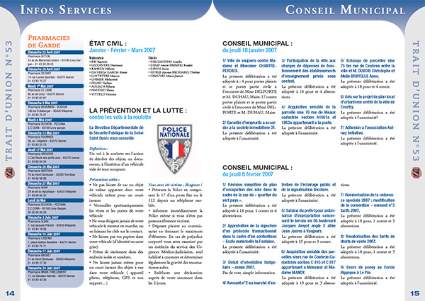 Infographiste Freelance - Maquette de magazine communal