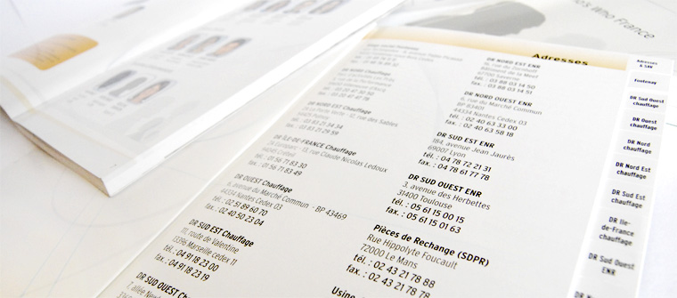 Infographiste Freelance - Maquette print de brochure d'entreprise