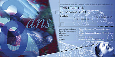 Infographiste Freelance - Mise en page de carte d'invitation